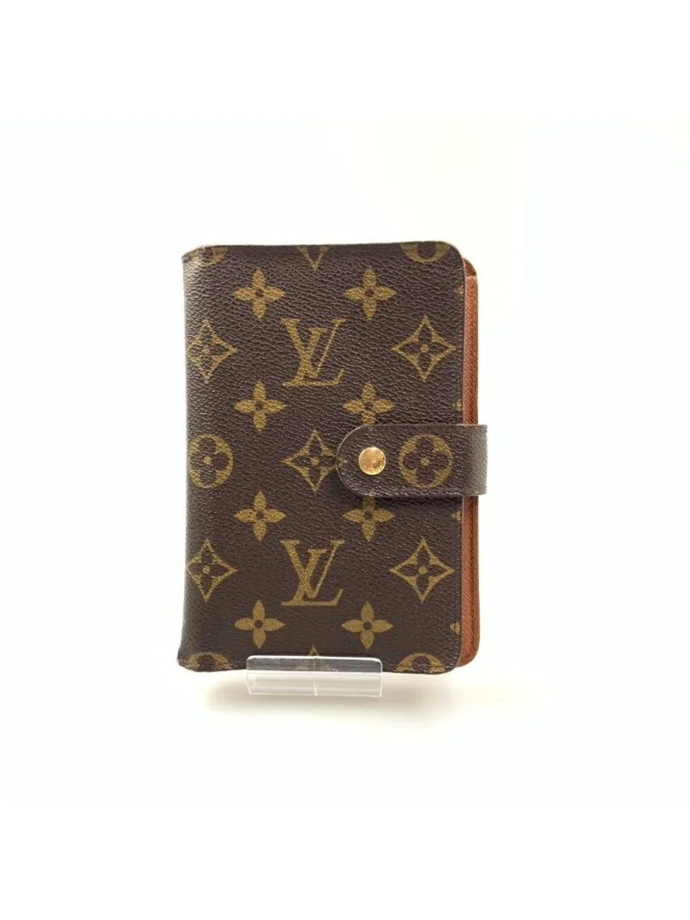 Louis Vuitton Monogram Porte Papier Zip Bifold Wallet Brown